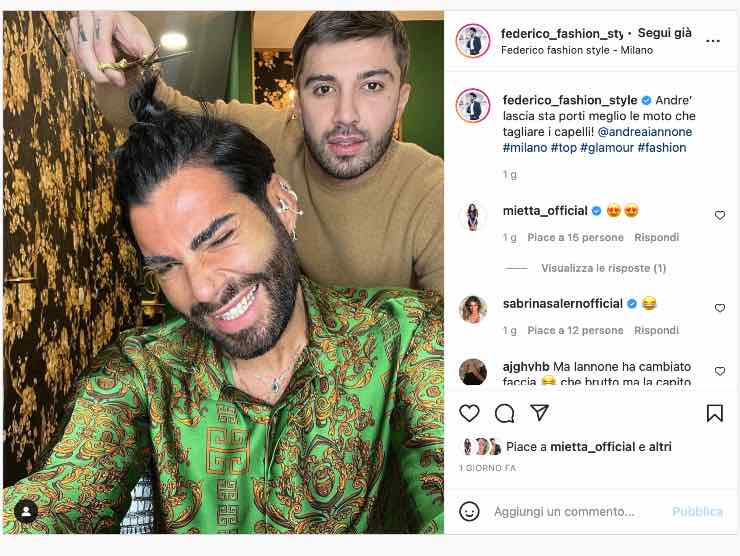 L'esperimento di Andrea Iannone e Federico Fashion Style