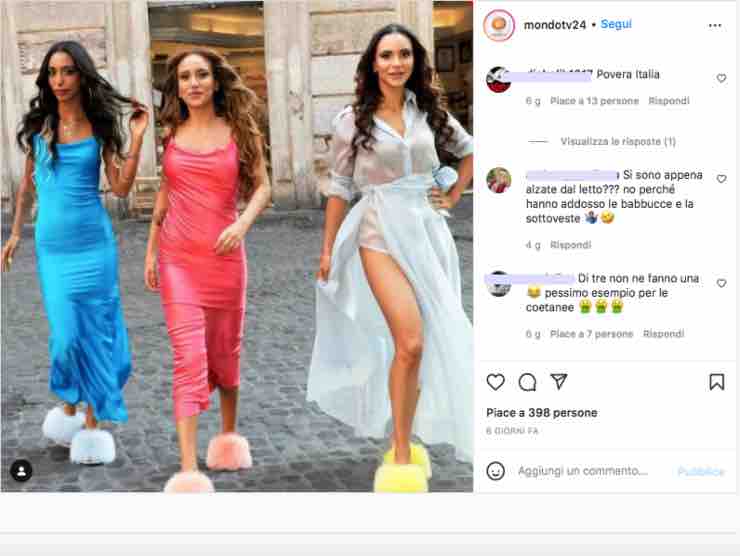 Commenti indignati per lo show in ciabatte delle principesse | Instagram